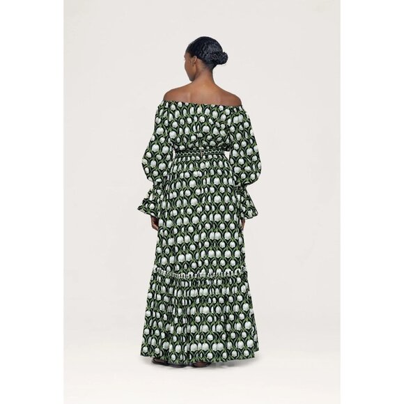 Agua by Agua Bendita Almendra Perla Maxi Dress Small NWT $910 - Picture 3 of 16